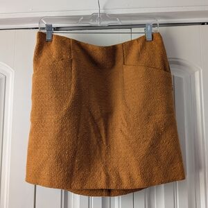 Outback Red Textured Tan Mini Skirt